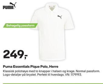 XXL Sport Puma essentials pique polo, herre tilbud