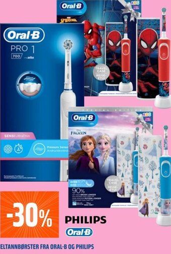 Coop Obs ELTANNBØRSTER FRA ORAL-B OG PHILIPS tilbud