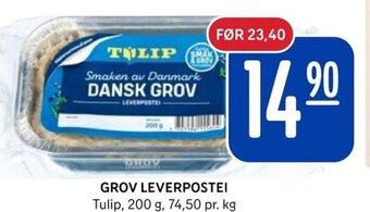Rema 1000 GROV LEVERPOSTEI tilbud