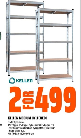 Coop Obs KELLEN MEDIUM HYLLEREOL tilbud