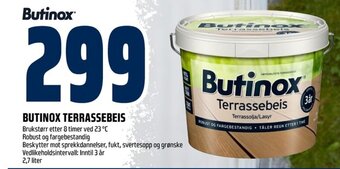 Coop Obs BUTINOX TERRASSEBEIS tilbud