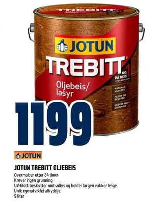 Coop Obs JOTUN TREBITT OLJEBEIS tilbud