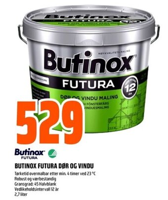 Coop Obs BUTINOX FUTURA DØR OG VINDU tilbud