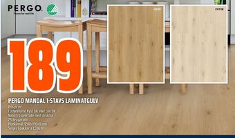 Coop Obs PERGO MANDAL 1-STAVS LAMINATGULV tilbud