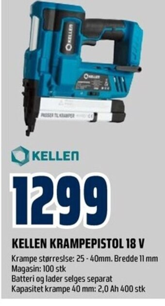 Coop Obs KELLEN KRAMPEPISTOL 18 V tilbud