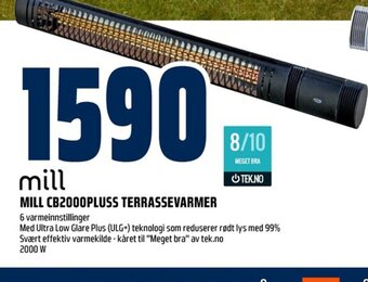 Coop Obs MILL CB2000PLUSS TERRASSEVARMER tilbud