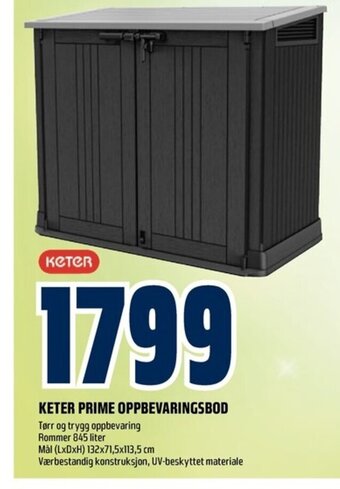 Coop Obs KETER PRIME OPPBEVARINGSBOD tilbud