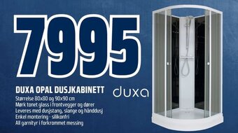Coop Obs DUXA OPAL DUSJKABINETT tilbud