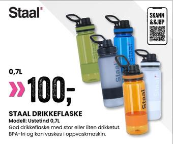 Sport Outlet Staal drikkeflaske tilbud