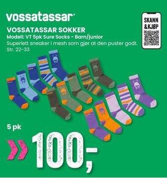 Sport Outlet Vossatassar sokker tilbud