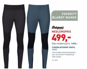 FLØYEN OUTDOOR TIGHTS, DAME