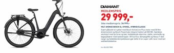 Intersport DIAMANT VOLT AVENUE BOSCH EL-SYKKEL, HYBRID/CLASSIC tilbud