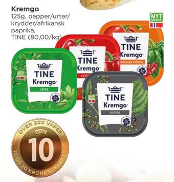 Meny Kremgo tilbud
