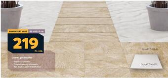 Megaflis Quartz gold tilbud