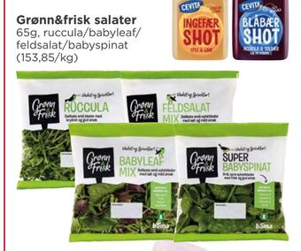 Meny Grønn&frisk salater tilbud