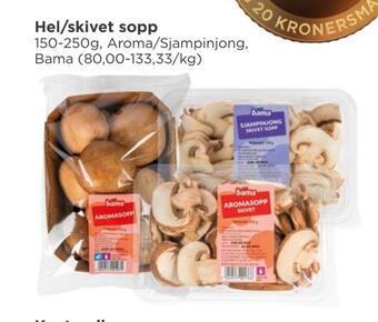 Meny Hel/skivet sopp tilbud