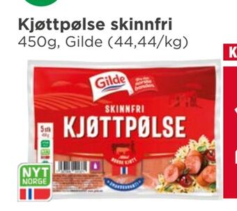 Meny Kjøttpølse skinnfri tilbud