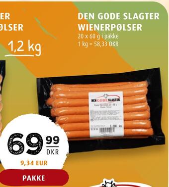 Scandinavian Park Den gode slagter wienerpølser tilbud