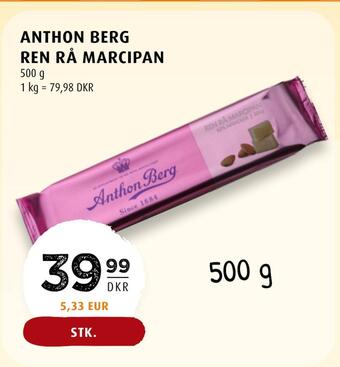 Scandinavian Park Anthon berg ren rå marcipan tilbud