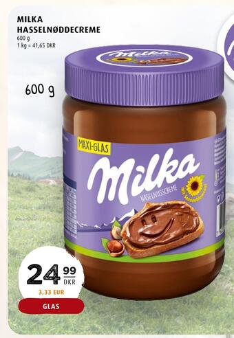 Scandinavian Park Milka hasselnøddecreme tilbud