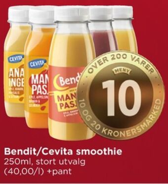 Meny Cevita smoothie tilbud