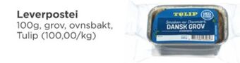 Meny Dansk grov leverpostei tilbud