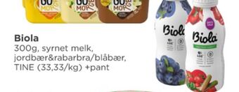 Meny Biola syrnet melk tilbud