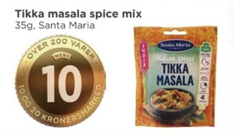 Meny Santa maria kryddermix tilbud