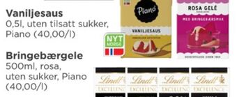 Meny Piano gele tilbud