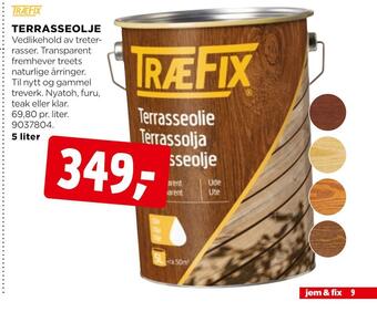 jem & fix Terrasseolje tilbud