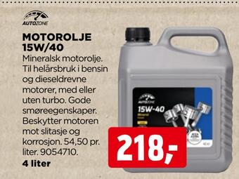jem & fix Motorolje 15w/40 tilbud