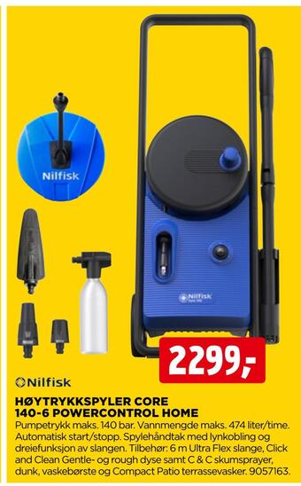 jem & fix Høytrykkspyler core 140-6 powercontrol home tilbud