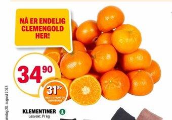 Coop Extra KLEMENTINER tilbud
