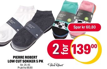 Coop Extra PIERRE ROBERT LOW CUT SOKKER 5 PK tilbud