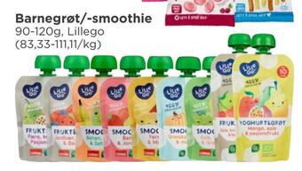 Meny Barnegrøt/-smoothie tilbud