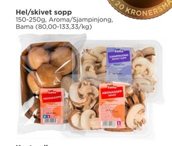Meny Hel/skivet sopp tilbud