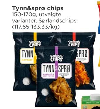 Meny Tynn&sprø chips tilbud