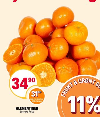 Coop Extra KLEMENTINER tilbud