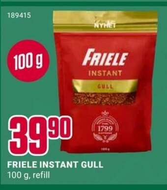 Europris FRIELE INSTANT GULL 100 g, refill tilbud