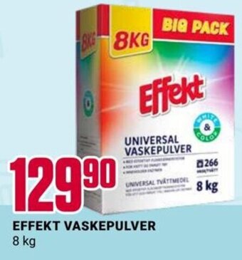 Europris EFFEKT VASKEPULVER 8 kg tilbud