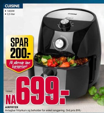 Europris AIRFRYER tilbud