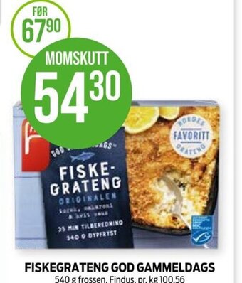 Kiwi FISKEGRATENG GOD GAMMELDAGS tilbud