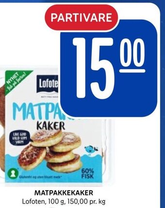 Rema 1000 MATPAKKEKAKER Lofoten, 100 g, tilbud