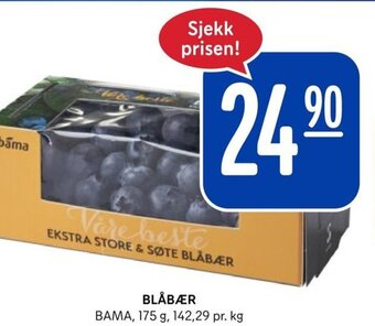 Rema 1000 BLÅBÆR BAMA, 175 g, tilbud