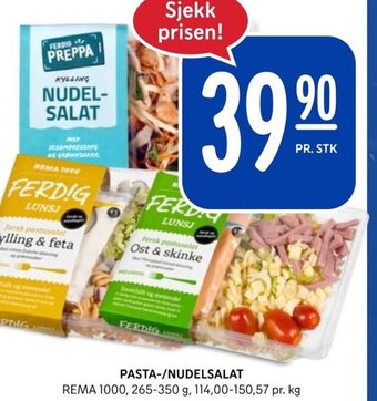 Rema 1000 PASTA-/NUDELSALAT tilbud