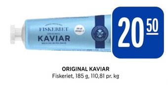Rema 1000 ORIGINAL KAVIAR Fiskeriet, 185 g tilbud