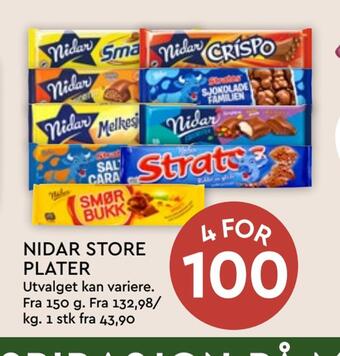 Coop Mega Nidar store plater tilbud