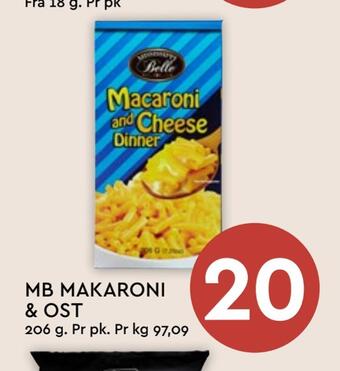 Coop Mega Mb makaroni & ost tilbud
