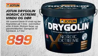 Coop Byggmix Jotun drygolin nordic extreme vindu og dør tilbud
