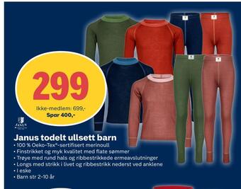 Coop Obs Janus todelt ullsett barn tilbud